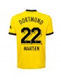 Borussia Dortmund Ian Maatsen #22 Domácí Dres 2023-24 Krátký Rukáv